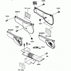 KLR250 (KL250-D4) Боковые обтекатели