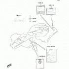KFX80 (KSF80-A2) Наклейки предупреждения