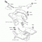 Bayou 300 (KLF300-B17) Наклейки предупреждения