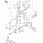 Bayou 300 (KLF300-B17) Главный тормозной цилиндр,передний