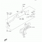 KFX50 (KSF50-A2) Глушитель