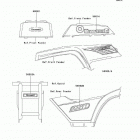 Bayou 250 (KLF250-A1) Decals(green)(klf250-a1)