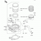 KFX 250 Mojave (KSF250-A18) Цилиндр и поршни