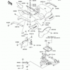 Prairie 650 4X4 (KVF650-A2) Заднее крыло