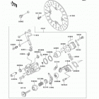 KFX 250 Mojave (KSF250-A16) Rear brake(ksf250-a15-a17)