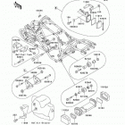 KFX 250 Mojave (KSF250-A18) Рама ,крепежные детали