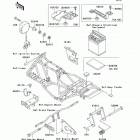 Bayou 250 (KLF250-A2) Рама ,крепежные детали