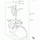 KFX50 (KSF50-A2) Масляный и водяной насос. фильтр масленый