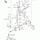 KFX 250 Mojave (KSF250-A18) Главный тормозной цилиндр,передний