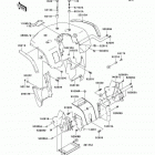 Prairie 650 4X4 (KVF650-A2) Переднее крыло(ья)