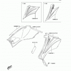 KFX400 (KSF400-A2) Боковые обтекатели