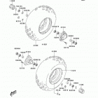 KFX80 (KSF80-A2) Переднее колесо