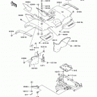 Prairie 650 4X4 Advantage Classic (KVF650-B2) Заднее крыло