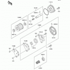 KFX 250 Mojave (KSF250-A18) Масляный и водяной насос. фильтр масленый
