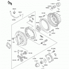 CANADA ONLY (KLF300-C16) Задняя ступица колеса