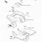 Bayou 300 (KLF300-B16) Decals(green)(klf300-b16)