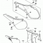 KDX200 (KDX200-C2) Боковые обтекатели