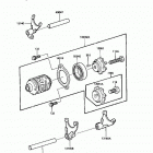 KDX200 (KDX200-C2) Валы и вилки переключения передач