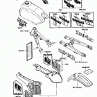 KDX80 (KDX80-C4) Наклейки предупреждения