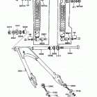 LTD (KZ305-B2) Swingarm / shock absorber