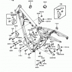 KDX200 (KDX200-C2) Рама ,крепежные детали
