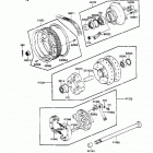 LTD (KZ305-B2) Заднее колесо и цепь