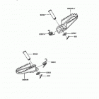 KDX200 (KDX200-C2) Подножки