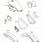 Vulcan 750 (VN750-A3) Наклейки