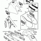 KDX200 (KDX200-C2) Наклейки предупреждения