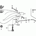 FURY ABS VT1300CXA Топливный бак