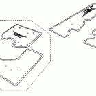 GOLD WING  GL1800 Deluxe saddlebag trunk mat set (1)