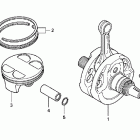 CRF450R Коленвал,поршни