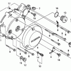 SHADOW RS VT750RS Left crankcase cover  - alternator cover