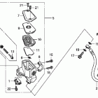 VFR1200F Главный тормозной цилиндр - передний