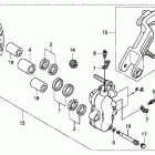 GOLD WING  GL1800 Передний тормозной суппорт левый
