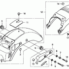 SHADOW RS VT750RS Заднее крыло