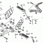 CBR600RA Подножки