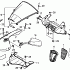 CBR600RA Верхний обтекатель