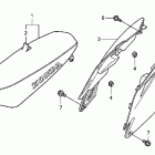 CRF250R Сидение и боковые обтекатели