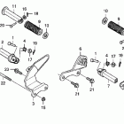 SHADOW PHANTOM VT750C2B Подножки