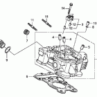 FURY ABS VT1300CXA Задняя головка цилиндров