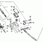 CRF250R Главный тормозной цилиндр - передний