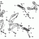 HURRICANE 1000 CBR1000RA Подножки