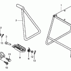 CRF250R Подножки -подставка