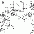 FURY ABS VT1300CXA Крышка картера левая