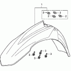 CRF250R Переднее крыло