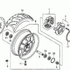 FURY ABS VT1300CXA Заднее колесо