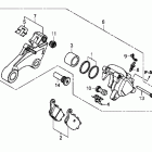 SABRE VT1300CS Rear brake caliper (vt1300cs)