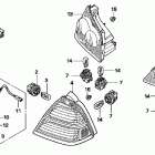 GOLD WING  GL1800 Rear combination light (gl1800'06-)