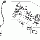 STATELINE ABS  VT1300CRA Rear brake caliper (vt1300cra)